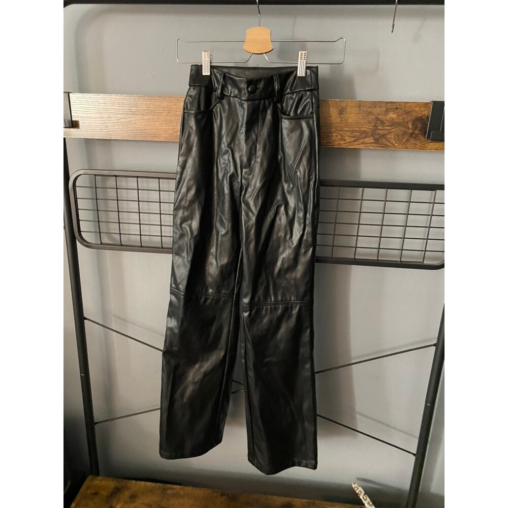 Shein High Waisted Faux Leather Pants | Size XXS Petite